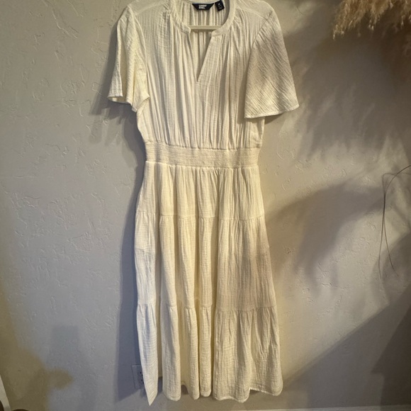 Lands' End Dresses & Skirts - Lands' End White Midi Dress